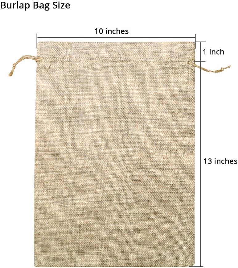 Burlap Drawstring Bag